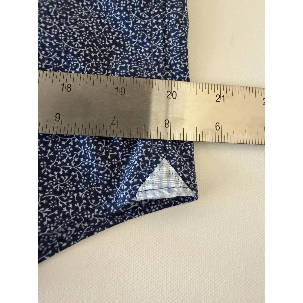 Banana Republic Mens Large Grant Slim Fit Non-Iron Button Down Shirt Blue EUC